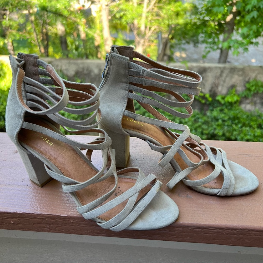 Gray Halogen Sandals